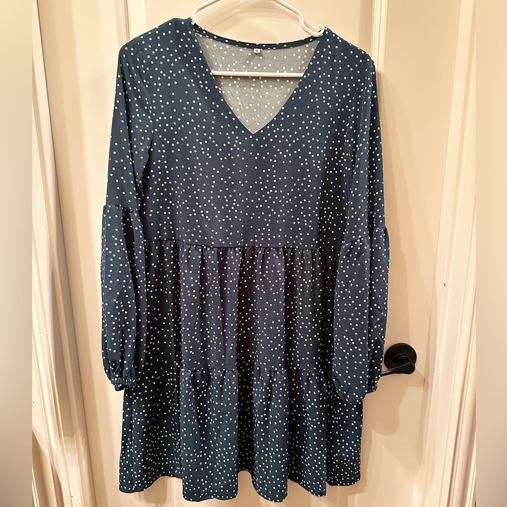 Woman tunic dress Vneck size small